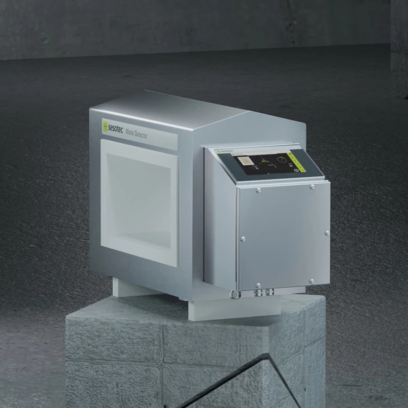 Metal detectors for conveyor belts and chutes